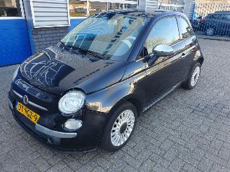 krockskadad bil auto Fiat 500 0.9 TwinAir turbo Lounge 2011/11