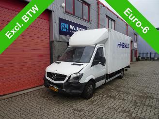 skadebil bedrijf Mercedes Sprinter 414 2.2 CDI 432 HD 3 zits koffer met laadklep airco 2018/6