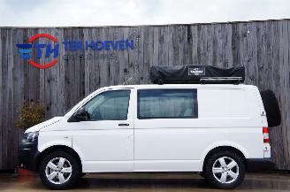 Schadeauto Volkswagen Transporter T5 2.0 TDi L1H1 Dubbel Cabine Daktent! Trekhaak 75KW Euro 5 2014/1
