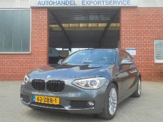 krockskadad bil auto BMW 1-serie Business+, 220 pk , Navi, Airco, Cruise control, Leer 2012/9