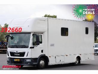 dommages camions /poids lourds MAN TGL 8.190 Robrise Horsetruck + Camper Camera 61.047 KM! 2019/3