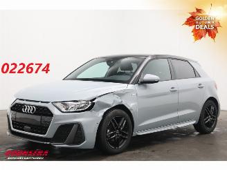 krockskadad bil auto Audi A1 Sportback 25 TFSI S-Line LED Airco Cruise SHZ 17.301 km! 2023/11