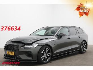 krockskadad bil auto Volvo V-60 T8 Twin Engine AWD R-Design LED ACC Leder Memory H/K 2020/4