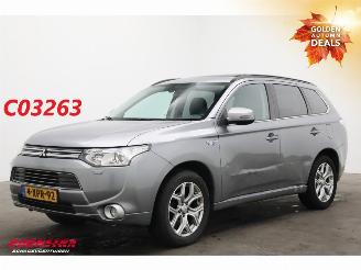 damaged passenger cars Mitsubishi Outlander 2.0 PHEV Instyle Schuifdak Leder Navi Clima Cruise Camera SHZ AHK 2014/10