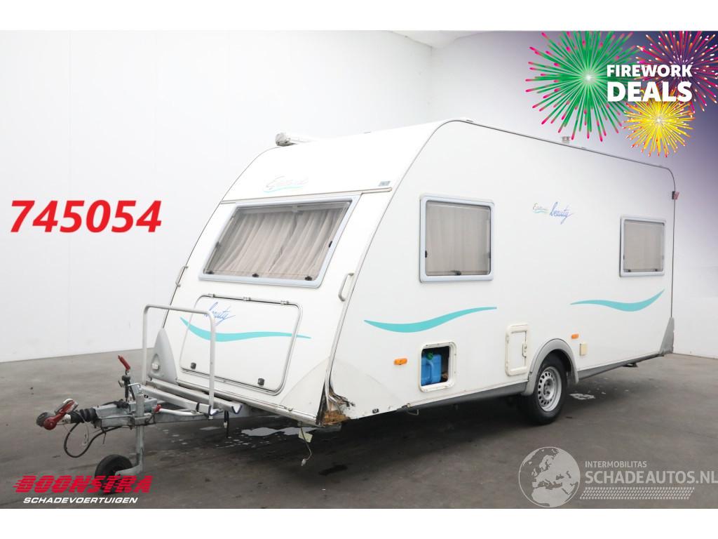 Knaus  460 Beauty Luifel Fietsendrager Ringverwarming Rondzit Dwarsbed