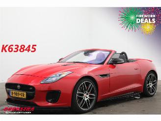 Auto incidentate Jaguar F-type 2.0T Chequered Flag Meridian Memory Leder LED Apple Camera LRHZ SHZ 2019/7