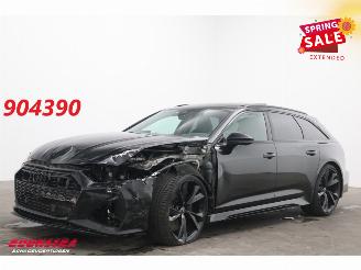 Damaged car Audi Rs6 Avant 4.0 TFSI Quattro Dynamic Pano HUD 360° AHK B&O Memory 2023/7