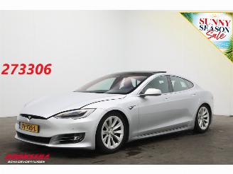 Unfallwagen Tesla Model S 100D Pano Schuif/kantel Clima Navi Memory Leder SHZ LrHZ Cruise Camera PDC 2018/11