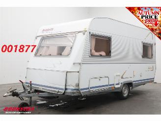 Vaurioauto  caravans Dethleffs  New Line RG4 Voortent Dwarsbed Rondzit 1998/5