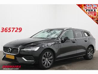 damaged passenger cars Volvo V-60 2.0 T8 Twin Engine AWD R-Design Pano Navi Virtual Memory Leder SHZ LrHZ Camera PDC AHK 2019/12