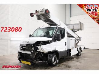 Vaurioauto  commercial vehicles Iveco Daily 35S14 Böcker LAK-A11 30m ladderlift PTO Airco Cruise 2024/7