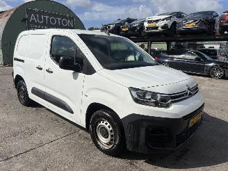 danneggiata veicoli commerciali Citroën Berlingo 1.5 Bluehdi 73KW Navi Clima Schuifdeur Club NAP 2020/7