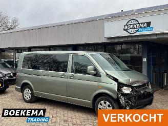 skadebil bedrijf Volkswagen Transporter 2.5 TDI 340 DC 5-Pers 174PK DSG Leer Navi Airco Cruise PDC Trekh. 2007/9