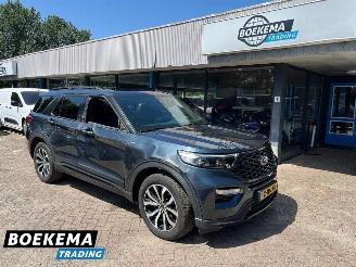 škoda osobní automobily Ford Explorer 3.0 V6 EcoBoost PHEV ST-Line B&O Sound Stoelverkoeling Leer ACC Navigatie Camera 2024/2