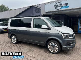 Vaurioauto  campers Volkswagen  Transporter 2.0 TDI 150PK DSG Camper Hefdak Luifel Fietsendrager Leer Stoelverwarming Navigatie Euro6 2017/11