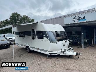 skadebil caravan Hobby  540 WLU Excelent Enkele Bedden Airco Mover Luivel 2021/3