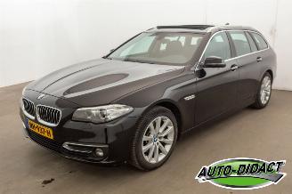 Schadeauto BMW 5-serie 520i Automaat Pano Leder Clima Luxury Edition 2017/1