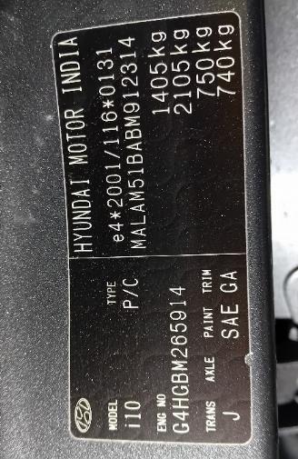 Hyundai I-10 i10 (F5) Hatchback 1.1i 12V (G4HG5) [51kW]  (04-2011/12-2013) picture 6