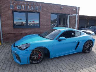 skadebil auto Porsche 718 Cayman GT4 ALCANTARA 309 KW MIAMIBLAUW 2020/8