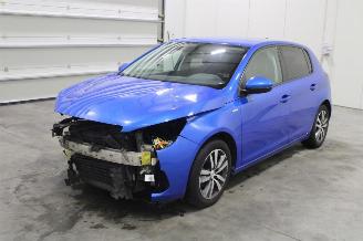 damaged passenger cars Peugeot 308  2021/4