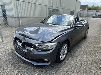 Vaurioauto  passenger cars BMW 4-serie 420d AUTOMAAT CABRIO | LED | CAMERA | NECK HEATERS | FULL OPTIONS! 2014/8
