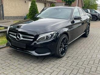 krockskadad bil auto Mercedes C-klasse 180 d BleuTEC AVANTGARDE NAVI AIRCO PDC 2018/5